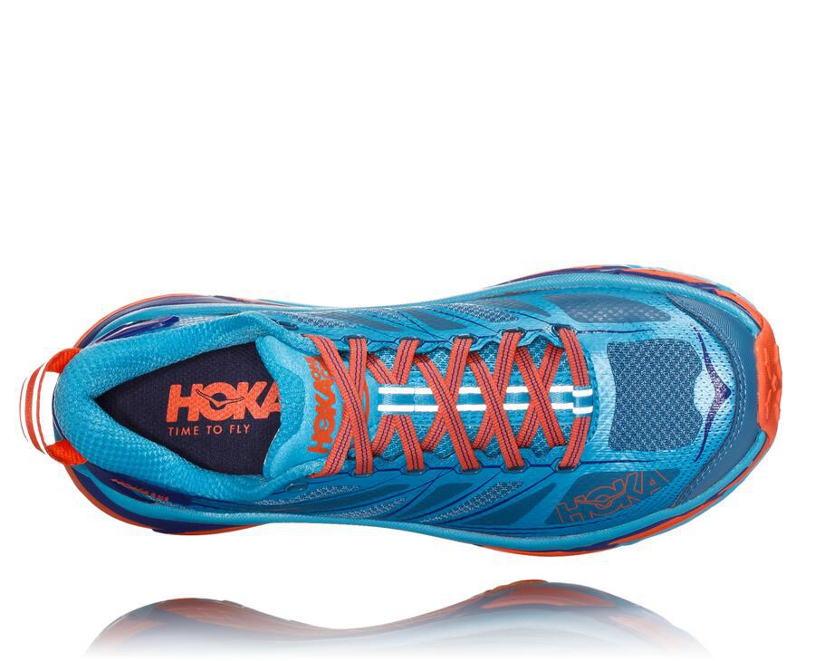 Zapatillas Trail Hoka One One Mujer - Mafate Speed 2 - Azules - IXN801265